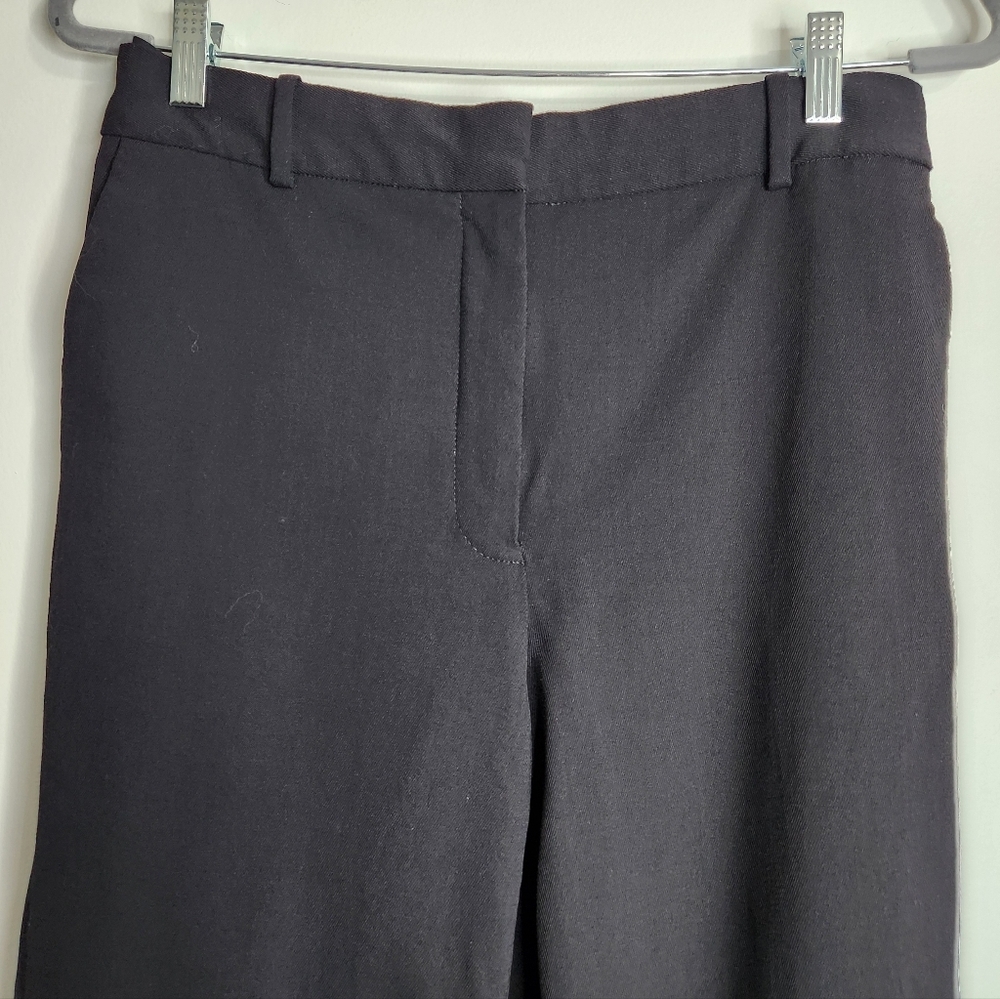 Aritzia Babaton Agency Cropped Pant Black City Wool Size 10 - Picture 3 of 15